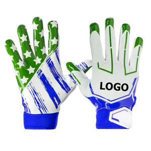 Guantes de esqueleto acolchados de fútbol americano genuino, guantes cómodos de protección para las manos, servicio OEM personalizado con función adhesiva - Product Image 4