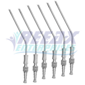REEAX ENTERPRISES' Más alta calidad 6 piezas Tubos de succión de Neurocirugía de acero inoxidable Más nuevo para instrumentos quirúrgicos médicos - Product Image 1