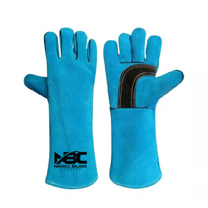 Guantes de soldadura de cuero de vaca, resistentes al calor, Palma negra, 2023 - Product Image 1