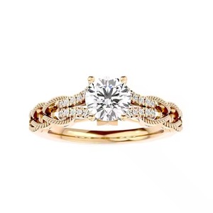 925 Silver Vintage Wedding Ring 1.50 CT Cut Original Moissanite Diamond Engagement Ring Women's Day Gift for Her - Product Image 1