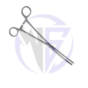 Fórceps veterinarios Foerster, 10 ", mandíbulas dentadas estrechas rectas, instrumento quirúrgico alemán reutilizable de acero inoxidable - Product Image 6