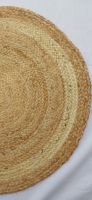 Offre Spéciale 2024 fait à la main rond cercle tressé Jute tapis luxe classique brodé Style tressé tapis tapis pour la maison salon