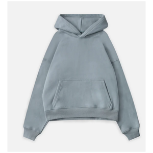 Sweat-shirt unisexe à capuche, lourd, double couche, masque ninja, tissu en molleton français, lavage à l'acide, fermeture éclair intégrale, cagoule - Product Image 5