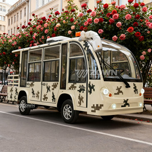 รถท่องเที่ยว14ที่นั่งพร้อมแบตเตอรี่100AH 60V และรับประกัน2ปีสำหรับใช้ในสวนตามธีม - Product Image 2