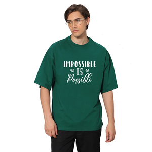 เสื้อยืดโอเวอร์ไซส์สำหรับผู้ชายผ้าคอตตอนพิมพ์โลโก้ได้ตามต้องการ240แกรมสำหรับฤดูร้อน - Product Image 4