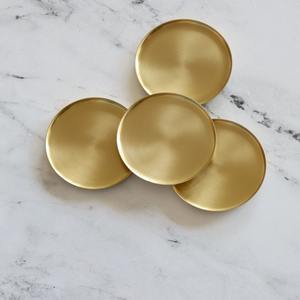 Juego de posavasos para bebidas de acero inoxidable Shine Premium, accesorios de mesa minimalistas modernos para el hogar, cocina, comedor, Material de Metal - Product Image 6