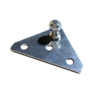 Rotule pour piston à gaz, embout de support de levage, acier inoxydable, acier zingué, oxyde noir - Product Image 2