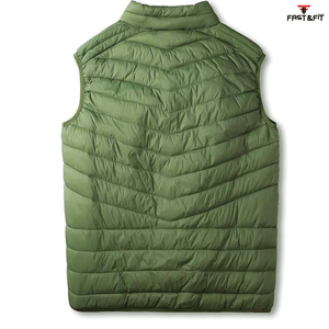 Gilet matelassé réversible pour homme, conçu sur mesure, formel, printemps, extérieur, imperméable, respirant, coupe-vent, chaud, 100% polyester, anti-UV - Product Image 3
