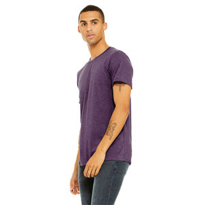 Camiseta OEM unisex Heather Team Purple-52% algodón Airlume, 48% Poli, 4,2 oz, manga corta - Product Image 2
