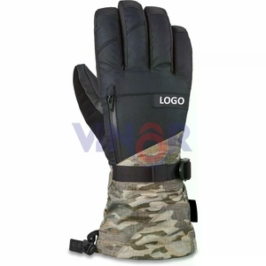 Gants de ski de mode pour hommes, respirants et légers, de couleur unie, avec logo personnalisé, gants de ski de mode de couleur différente personnalisés en gros - Product Image 1