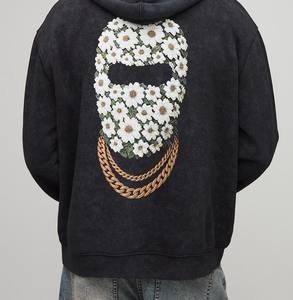 เสื้อมีฮู้ดผ้าฝ้าย450 GSM เสื้อมีฮู้ดทรงโอเวอร์ไซส์สำหรับฤดูหนาวออกแบบได้ตามต้องการ - Product Image 2