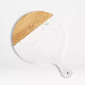 Grande planche à découper de luxe en bois naturel et marbre Blocs à découper élégants et bon marché pour la cuisine à domicile - Product Image 1