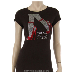 <b>Top</b> Quality New Fashionable Best Selling Custom Made 100% Cotton <b>Rhinestones</b> T Shirt For Sale In All Colors And Sizes - Product Image 1