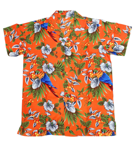 เสื้อฮาวายแขนสั้นของผู้ชาย,เสื้อพิมพ์ลายนกแก้วเชอร์รี่สำหรับงานปาร์ตี้ - Product Image 1