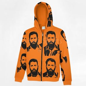 Wholesale Price Premium Good Quality <b>Men's</b> Asali-Printed Hoodies Streetwear Asali-Printing Zipper <b>Hoodie</b> For <b>Men</b> - Product Image 6