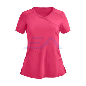 Ventes en gros de blouses d'hôpital respirantes pour femmes, style enveloppant, de haute qualité, taille personnalisée pour la vente en ligne - Product Image 1