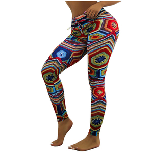 High Quality Custom Logo Sublimation Printing Yoga Sport <b>Leggings</b> for Women Breathable <b>Knitted</b> Fabric Casual Work Apparel - Product Image 3