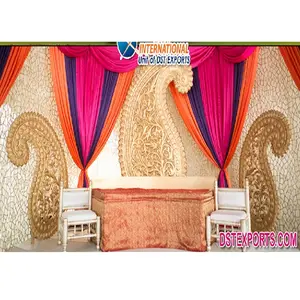 Sangeet-Accesorios de Paisley para ceremonias de boda, suministros de Sangeet brillantes y coloridos para boda india, dhndi y Sangeet Cachemira