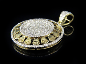 Unique Edge Design Moissanite Diamond Studded In S925 Silver Iced Out Hip Hop Pendant For Men Party Wear - Product Image 2