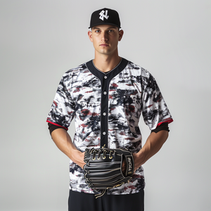 Maillot de baseball entièrement sublimé à boutons pour hommes et femmes, uniforme de baseball, vêtements de sport d'équipe, uniforme de baseball sportif - Product Image 6