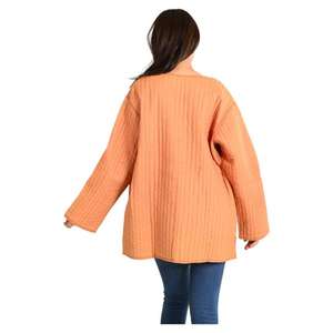 Automne Boho Style femmes coton matelassé veste à la main réversible manteau courte longueur pour printemps tenue décontracté solide hiver - Product Image 5