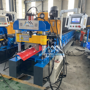 Automático PPGI PPGL Color galvanizado Acero Metal 255 Roll Top Ridge Cap Teja Máquina formadora de rollos - Product Image 4