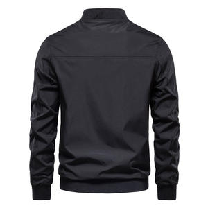 . Blouson aviateur élégant pour hommes tissu léger et respirant fermeture à glissière complète adapté à la randonnée, au voyage et à la salle de sport - Product Image 2