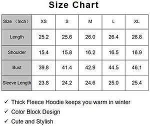 <b>Womens</b> <b>Fleece</b> Hoodies Colorblock Pattern Two Front Pockets with Buttons - Product Image 6