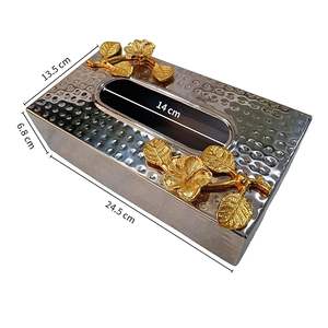 Admirable Design Porte-boîte à mouchoirs en métal Fancy Hotel Ware Boîte à mouchoirs Porte-serviettes pour la maison Table à manger Utilisation de cuisine à vendre - Product Image 4