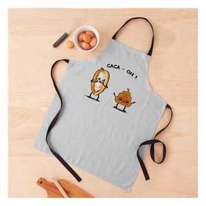 2023 New Retro Medieval Orange Cotton Cooking Kitchen Aprons for Woman Dress Flower Shop Smock Hairdresser Bib Garden Overall - Product Image 5
