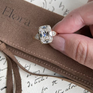 Bague de fiançailles Claire Antique Cut Lab Diamond - Product Image 4