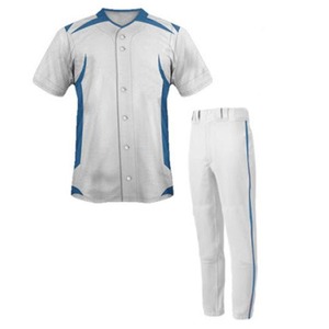 Uniforme de Béisbol y Sóftbol de Primera Calidad, 100% Poliéster, Transpirable, con Cuello en V, Bolsillos y Contraste de Color, Superventas - Product Image 1