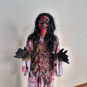 Masque animatronique fantôme d'horreur pour la décoration d'Halloween accessoires de maison hantée pour centres commerciaux aéroports publics garderies écoles - Product Image 1