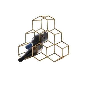 Trending Style Multi Storage Bottles Iron Metal Golden Stable Standing Floor <b>Wine</b> <b>Rack</b> for Home & Club <b>Wine</b> Champagne Bottle - Product Image 5