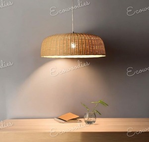 Lámpara de techo de ratán moderna hecha a mano, candelabros de mimbre de bambú para sala de estar, comedor, dormitorio, decoración de Hotel - Product Image 2
