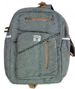 Natural Color Handmade Nepal Cotton Fabric <b>Hemp</b> <b>Backpack</b> Purse Wholesale Manufacture India Product Handbags (BG-110323W) - Product Image 1