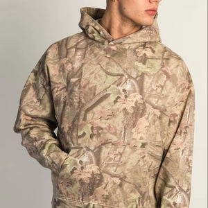 เสื้อฮู้ดแฟชั่นสตรีทโอเวอร์ไซส์ผ้าคอตตอนมีซิปรูดสำหรับฤดูหนาวสีทึบมี100% พิมพ์ลายปักโลโก้ได้ตามต้องการ - Product Image 1