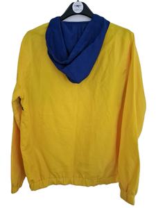 Chaqueta cortavientos amarillo azul para mujer impermeable transpirable Anorak cortavientos chaqueta de diseño de logotipo personalizado - Product Image 2