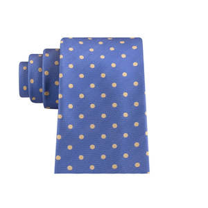 Cravatta Tommy Hilfiger da uomo, taglia normale, gialla a pois, in seta brillante, accessorio moda - Product Image 2