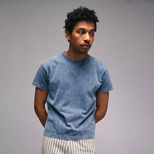 เสื้อยืดครอปสั้นสไตล์วินเทจซักได้ลายพิมพ์โลโก้นุ่มสบายสุดๆ - Product Image 1