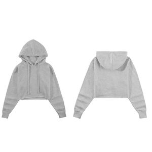 Lo último de 2025, sudaderas con capucha cortas para mujer con estilo, diseño de moda, estampado personalizado, tamaño cómodo, sudaderas con capucha cortas para mujer - Product Image 2