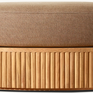 Sofá otomano hecho de madera de teca con espuma suave y cómoda para usar en la sala de estar de la casa que es duradero - Product Image 5