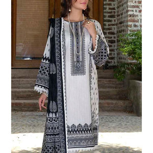 Costume Salwar-robe d'été de Style marocain, tenue de travail à broderies lourdes, costumes de pelouse/robes pakaises salwar kameez - Product Image 2