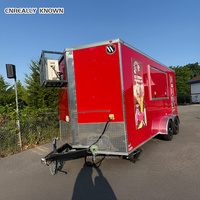 Camion de falafels entièrement équipé, gyros personnalisés, remorque de restauration de rue certifiée CE