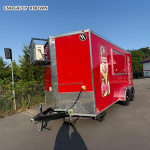 Camion de gyros de qualité restaurant, remorque alimentaire rapide pour falafels, chariot à hot-dogs commercial certifié CE - Product Image 3