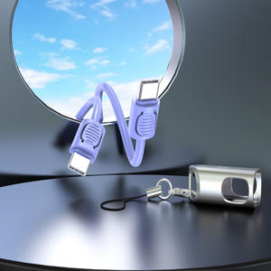 Câble de charge rapide de qualité supérieure PD60W 30CM C2C EN1 C à C CB-325CC Portable avec porte-clés pour téléphones ordinateurs maison - Product Image 4