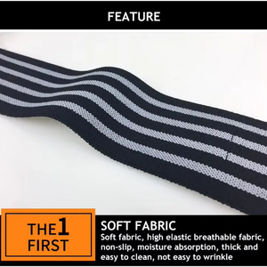 Sangles de poignet élastiques pour bandes de gymnastique d'haltérophilie Poignets extensibles pour les entraînements de levage Support de réglage respirant - Product Image 4