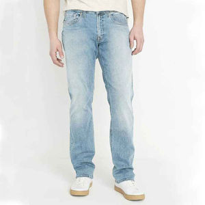 Jeans en denim décontracté de qualité supérieure, coupe régulière, lavage doux, coton et élasthanne, séchage rapide, coupe ample - Product Image 1