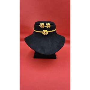 Premium Quality Iron Casting Choker <b>Necklace</b> <b>Set</b> with Intricate Design <b>and</b> Handmade <b>Set</b> for Women Jewelry Use for Export Sale - Product Image 4