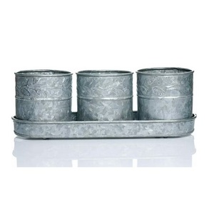 Garden Winds Oblong Planter Galvanized Metal Planters & Cast Iron Tubs oval shape best selling modern galvanized planters - Product Image 6